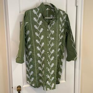 Julia Amory button down shirt dress